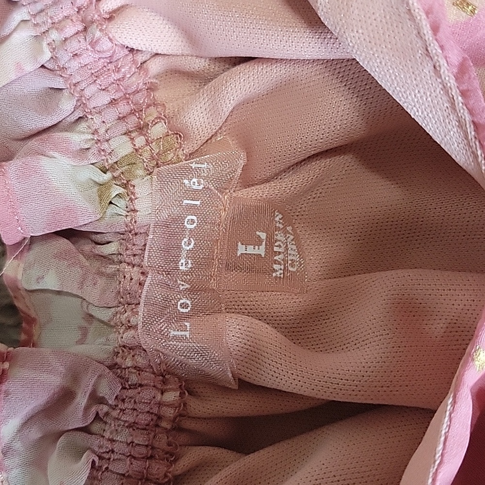 🌞Floral Off-Shoulder Pink Blouse - Picture 2 of 5